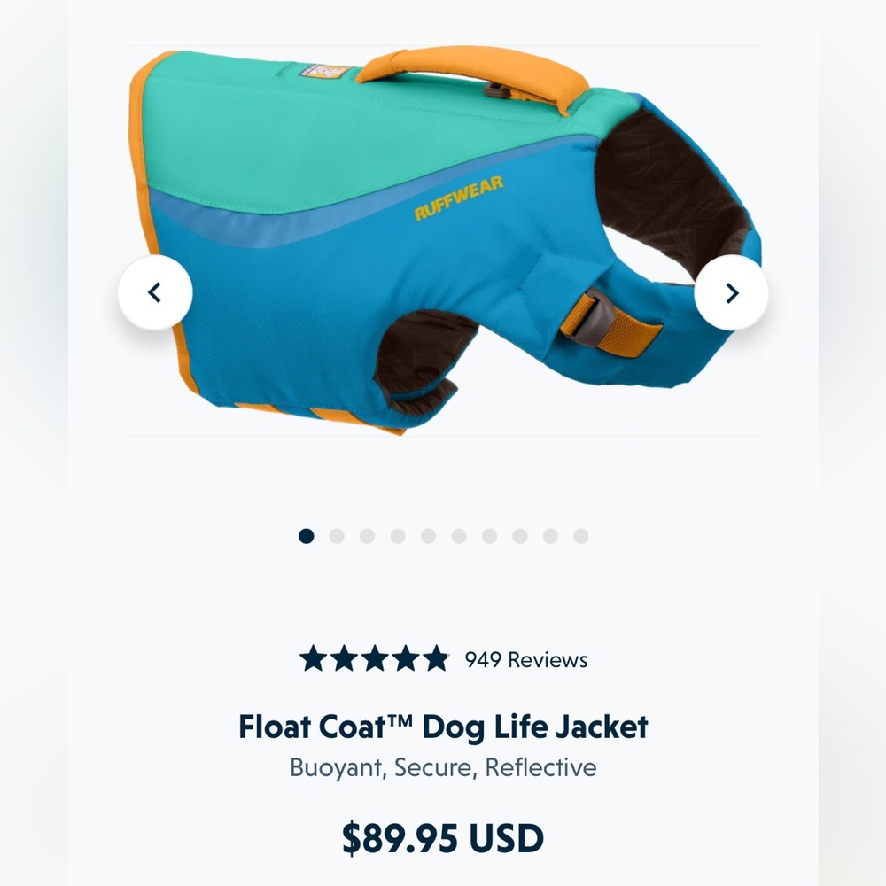 XS Ruffwear Life Jacket